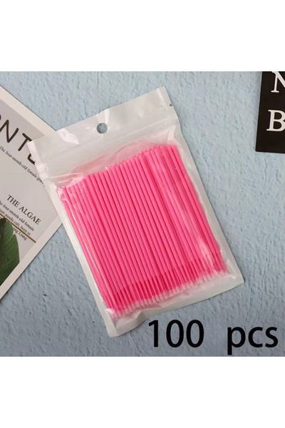 Choice4 A0099-وردي 100 قطعة، 100-400 قطعة من أعواد قطن لتطبيق دقيق لأحمر الشف...