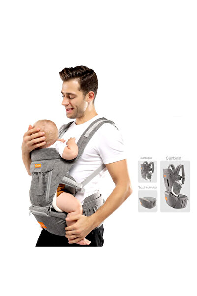 TUMAMA KIDS Tumama 3in1 Anatomical Baby Carrier, Cotton, 5-36 Months, Blue