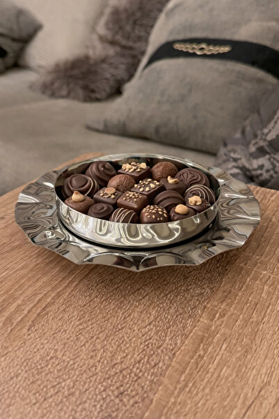 Palaces Indian steel chocolate serving dish