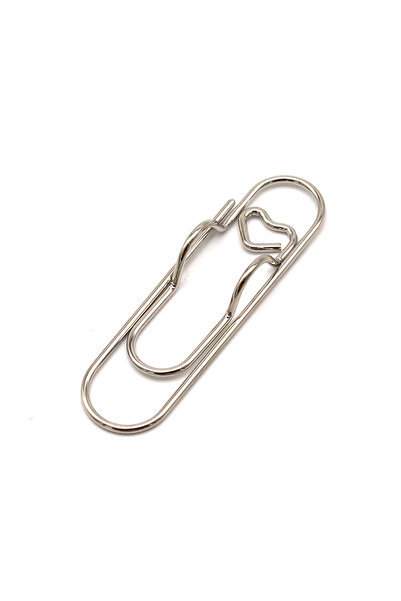 Choice5 مشبك ورق معدني متعدد الوظائف فضي اللون مع حامل قلم مدمج للدفاتر المدر...