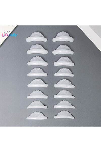 Choice1 SF-White Libeauty 8 Pairs Glue Free Silicone Eyelash Perm Pads Sticky...