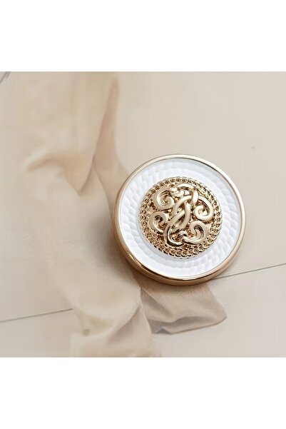 Choice1 مشبك معدني منسوج عتيق أبيض اللون مقاس 18 مم، مناسب للسترات الواقية من...