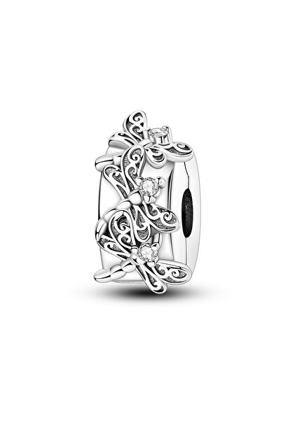 choice2 KTC1256 Charms Fit Original Beads 925 Sterling Silver Clip Charms Zir...