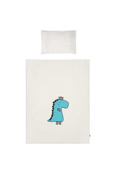 BELISIMA 6-piece bedding Dino 3D 90/120 cream-turquoise