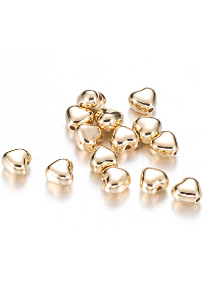 Choice1 1 100pcs 6mm Love Heart Gold Color Silver Color Loose Spacer CCB Plat...