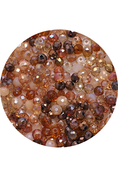 Choice14 3mm 500pcs Brown 2/3/4/6/8mm AB Faceted Glass Rondelle Loose Spacer ...