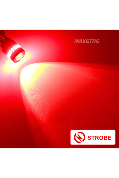 choice2 Red 2x Flash Strobe W5W T10 LED Canbus Light Bulbs Car Parking Wedge ...