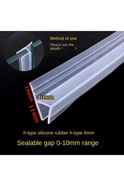 Choice28 شريط مانع للتسرب للزجاج بطول 5 أمتار، شكل h6، مصنوع من السيليكون، من...