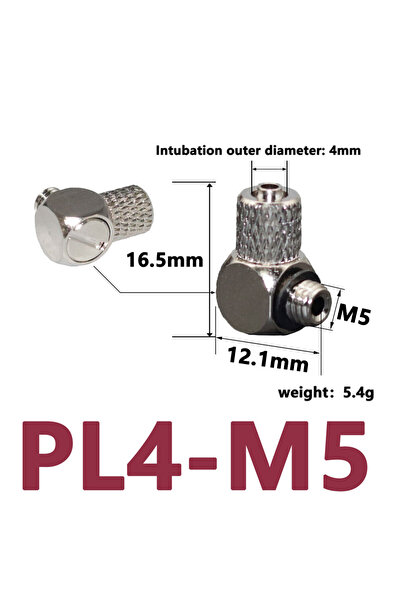 Choice PL4-M5 10 قطع وصلات أنابيب هوائية صغيرة بقطر خارجي 3 مم، 4 مم، 6 مم، ذ...