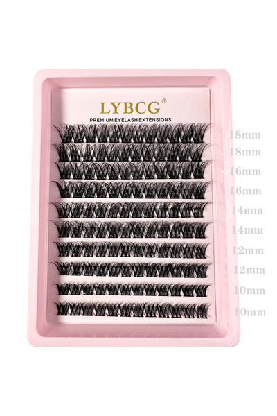 Choice3 MIX 0.07mm D 10RowsXD11 10Rows 0.07mm DIY Cluster Lashes Fluffy Volum...