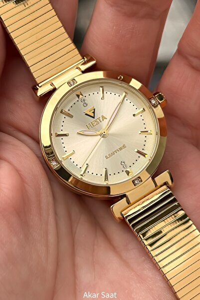 Fiesta F25025L Metal Hasır kordonlu Kadın Kol Saati