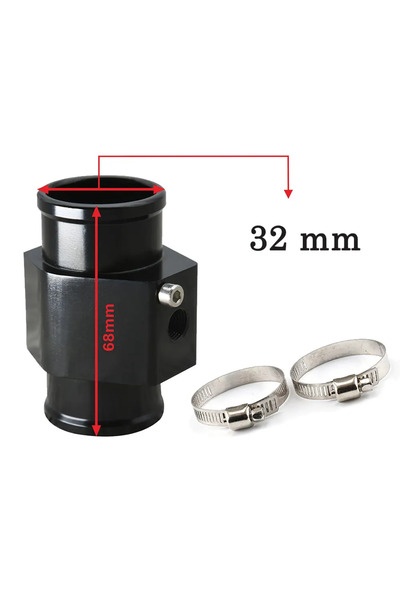 Choice3 مقياس حرارة الماء من الألومنيوم الأزرق والأسود، مقاس 32 مم - 26 مم - ...