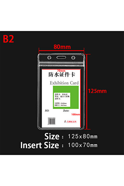 Choice7 B2-V-10pcs 10pcs Waterproof Vertical/horizon Transparent PVC Plastic ...