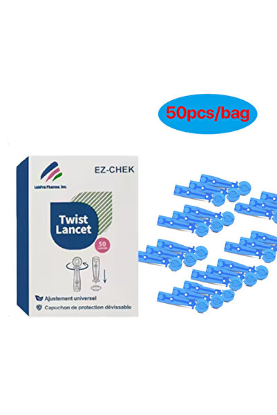 Choice4 دوتريو فقط ٥٠ قطعة من شرائط اختبار نسبة السكر في الدم مع إبر وخز، ٥٠/...