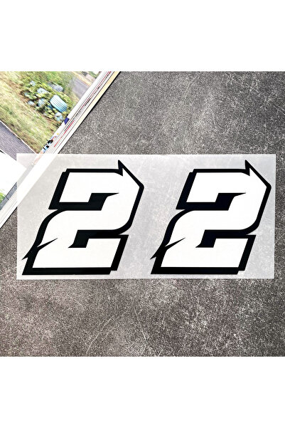 choice2 Height 5cm W-2 2PCS Motorcycle Racing Arabic Numbers Stickers DIY Ref...