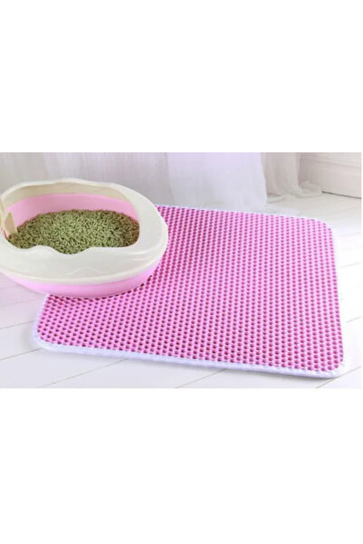 Choice24 سجادة فضلات قطط وردية اللون، مقاس 45×60 سم، مع هدية ، مزدوج ، مقاومة...