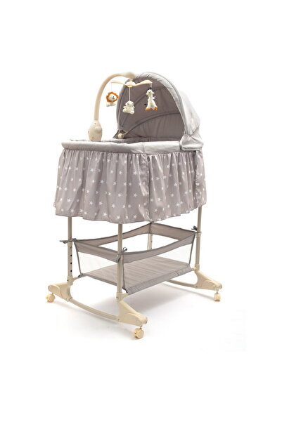 NEWBABY Multifunctional cradle crib for baby New Baby stars grey