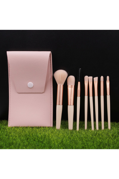 Choice8 حقيبة فرش صفراء من البولي يوريثان، مجموعة فرش صغيرة من 8 قطع، حقيبة م...