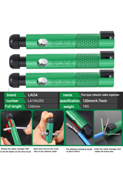 Choice 3PCLA194205 LAOA Professional pen-type network cable straightener, sup...