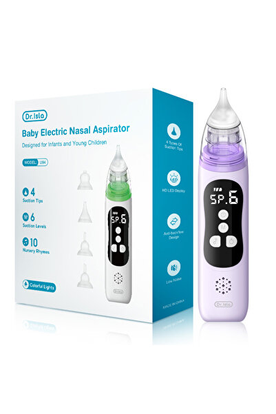 choice2 جهاز تنظيف أنف الأطفال من مامي جوي، لون بنفسجي، مطور، مصنوع من السيلي...