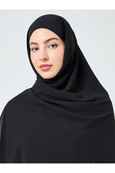 Amirah By Styli Black Hijab with Attached Knit Cap