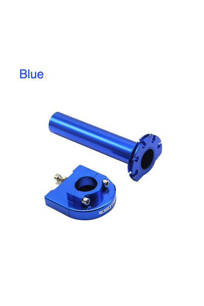 Choice5 مقبض خانق ألومنيوم أزرق ZSDTRP مقاس 7/8 بوصة، قابل للدوران، سريع الاس...