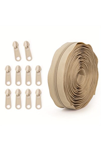 choice2 277-كاكي، مجموعة واحدة = 4.5 متر من السحاب + 10 رؤوس سحاب بلاستيكية، ...