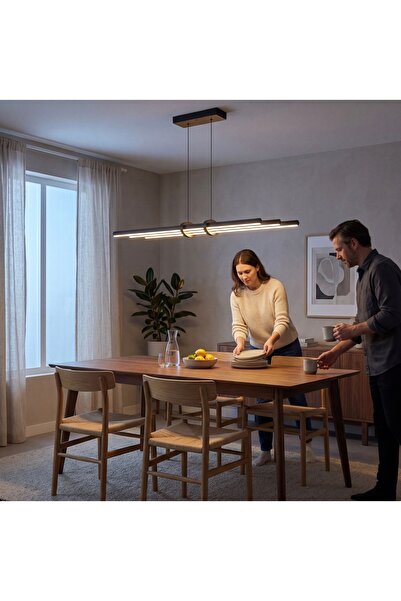 ENZO BRONZ 3000K Cosmo Downlight Sarkıt Aşağı Yönlü Modern LED Linear Avize –...