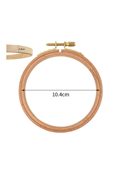 Choice17 طقم إطار تطريز خشبي دائري من خشب الزان، مقاس 4 بوصات (4-12 بوصة)، قط...