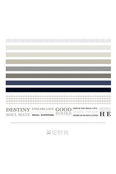 Choice9 مجموعة من 10 لفات من أشرطة واشي كاواي، لوازم مدرسية، ملصقات لطيفة، شر...