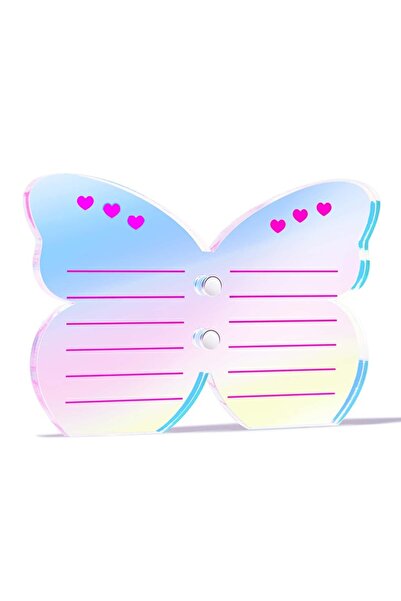 choice2 حامل رموش أكريليك ملون على شكل فراشة، قطعة واحدة، على شكل كوب، لتخزين...