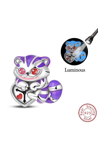 Choice4 PAC2012 925 Sterling Silver Charm Beads Magic Series Luminous Purple ...