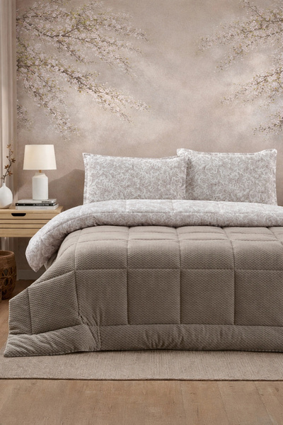 VERO VANNI Comforter Set Bej