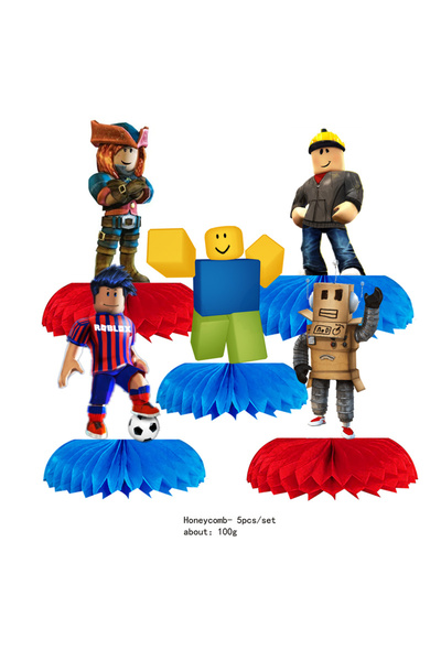 Choice6 مجموعة من 5 قطع من أكواب وأطباق ورقية مزينة بنمط خلية النحل، مستوحاة ...