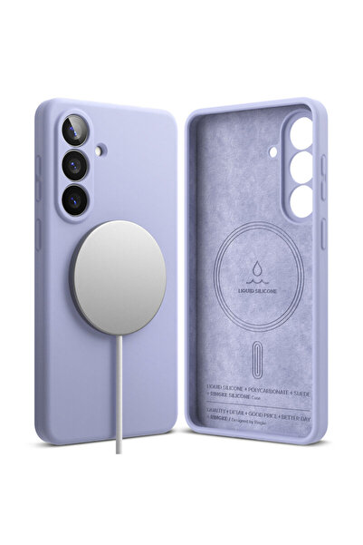 Ringke Силиконов MagSafe за Samsung Galaxy S26 Plus, лилав