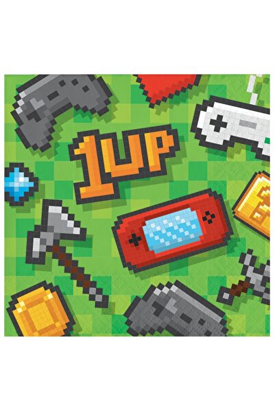 Creative Converting Gaming Party Beverage Napkins 16ct