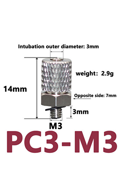 Choice16 PC3-M3 10pcs Male Thread M3 M4 M5 M6 Air Tube 3mm 4mm 6mm OD Mini Pn...