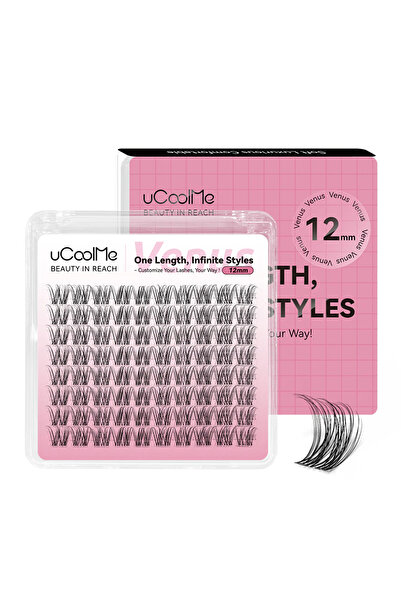 Choice1 Venus 12mm only uCoolMe Venus Lashes with Ultra Thin Invisible Band S...