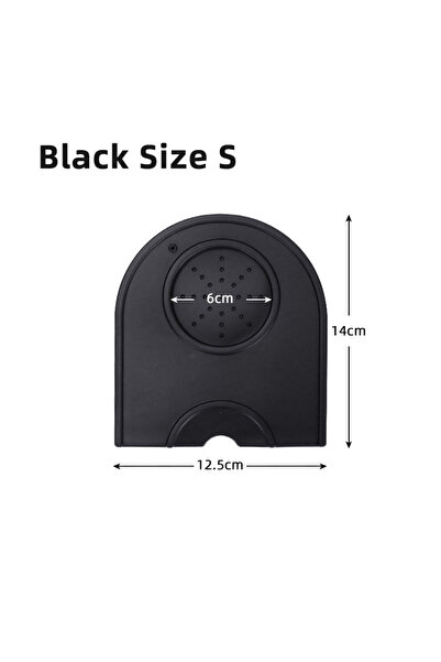 Choice3 حصيرة ضغط قهوة إسبريسو سوداء مقاس صغير، مصنوعة من السيليكون، مع حامل ...