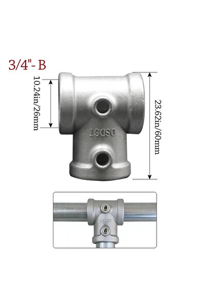 choice2 3-4--- B New 1\2''/3\4" Pipe Fitting Connector Aluminum Alloy Steel C...