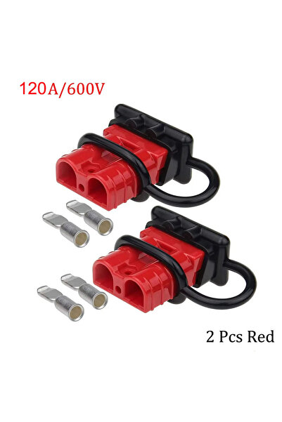 Choice13 غطاءان أحمران 120 أمبير، قطعتان لموصلات أندرسون 50 أمبير، 120 أمبير،...