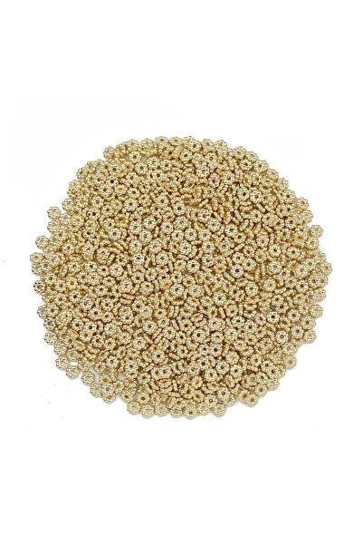choice2 200PCS KC gold 200Pcs 6MM Snowflake Rose Gold/Silver Plated CCB Space...