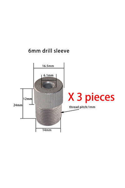 Choice7 3pcs 6mm 3Pc 3mm-15mm Drill sleeve For Doweling Jig Hole Drilling Lat...