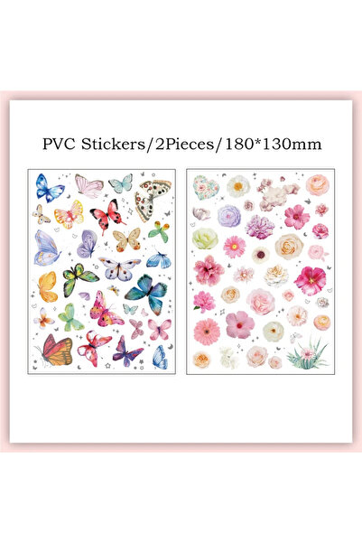 choice2 B Journamm 2pcs Scrapbook Sticker DIY Junk Journal Decor Photo Album ...