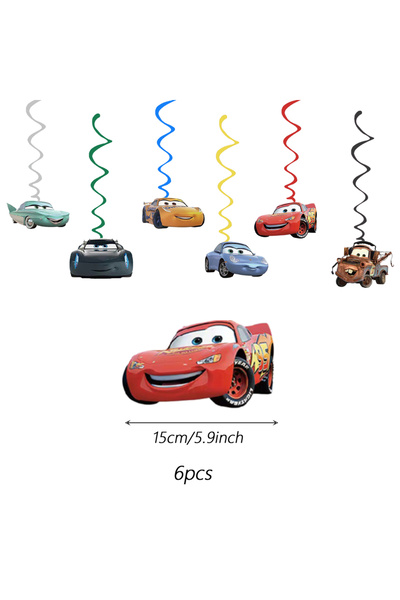 Choice3 مينيسو، 6 قطع، زينة حفلات عيد ميلاد للبنات بتصميم ماكوين، على شكل دوا...