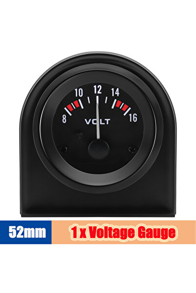 Choice8 مقياس فولتميتر أوتوماتيكي لدرجة الحرارة مع حساس 1/8 NPT 52 مم، شاشة L...