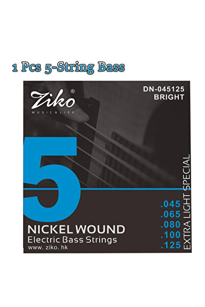 Choice12 قطعة واحدة من أوتار جيتار البيس الكهربائي ZIKO، 5 أوتار، 1/5/10 أوتا...