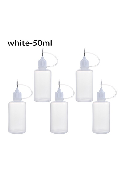 Choice4 أبيض - 50 مل - 5 قطع / مجموعة 5 قطع 5/10/20/30/50/100 مل زجاجة تطبيق ...