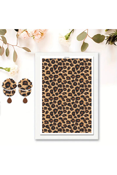 choice2 ورق نقل من طين البوليمر بنقشة جلد النمر/الحمار الوحشي/السمكة الراي/ال...