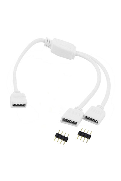 choice2 موصل أسلاك 4 دبابيس 1 إلى 2 اتجاه، ملحقات شريط LED، مقسم RGB 1 إلى 2 ...
